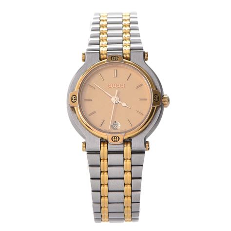 Cachi Women Watch Stainless Gold Steel Battery Quartz Hinged .